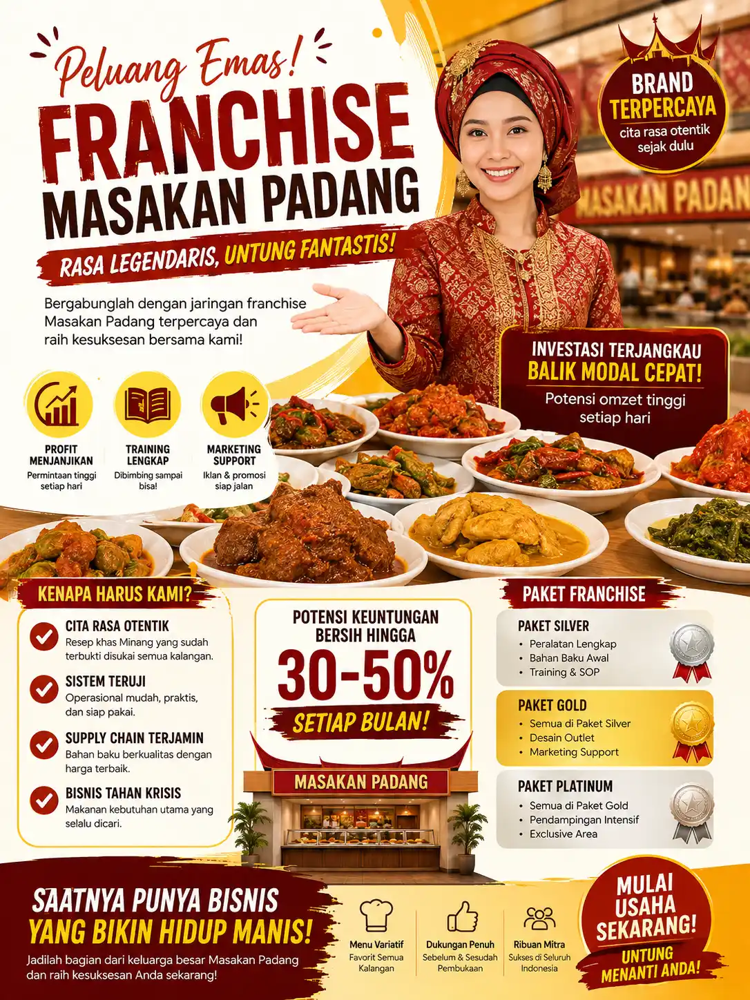Franchise Restoran Masakan Padang