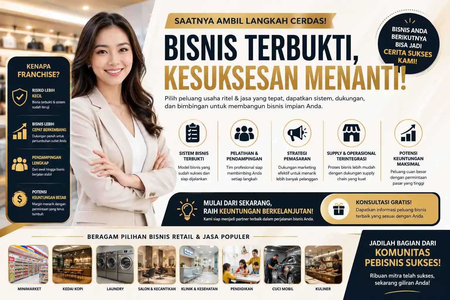 Dunia Franchise Retail dan Jasa Modern